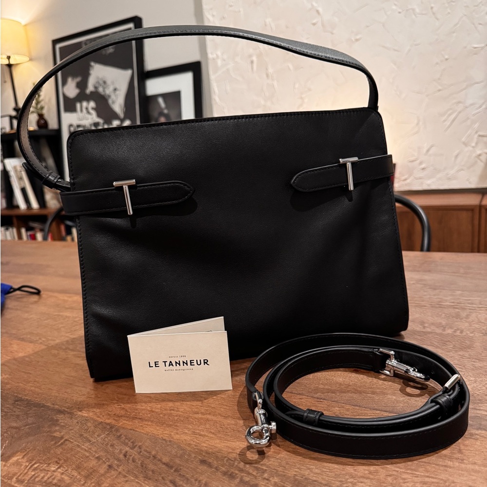 Le Tanneur LARGE SHOULDERBAG IN SMOOTH LEATHER AND NUBUCK - Picture 6 of 10